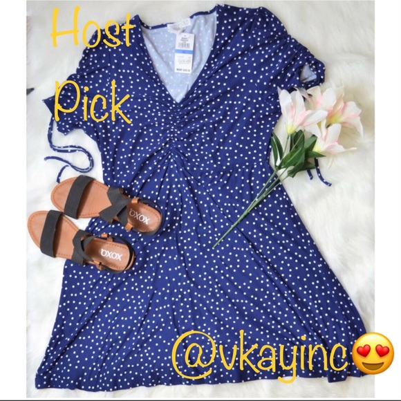 Planet Gold Dresses & Skirts - New with Tags Fit and Flare Ruched Dress